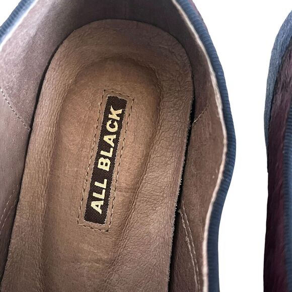 Anthropologie All Black Pointed Pony Hair Oxfords SZ 38.5 / 8. Multi color - Picture 7 of 9